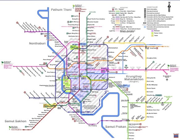 Getting around in Thailand - Bangkok-Rail-Transit-Network