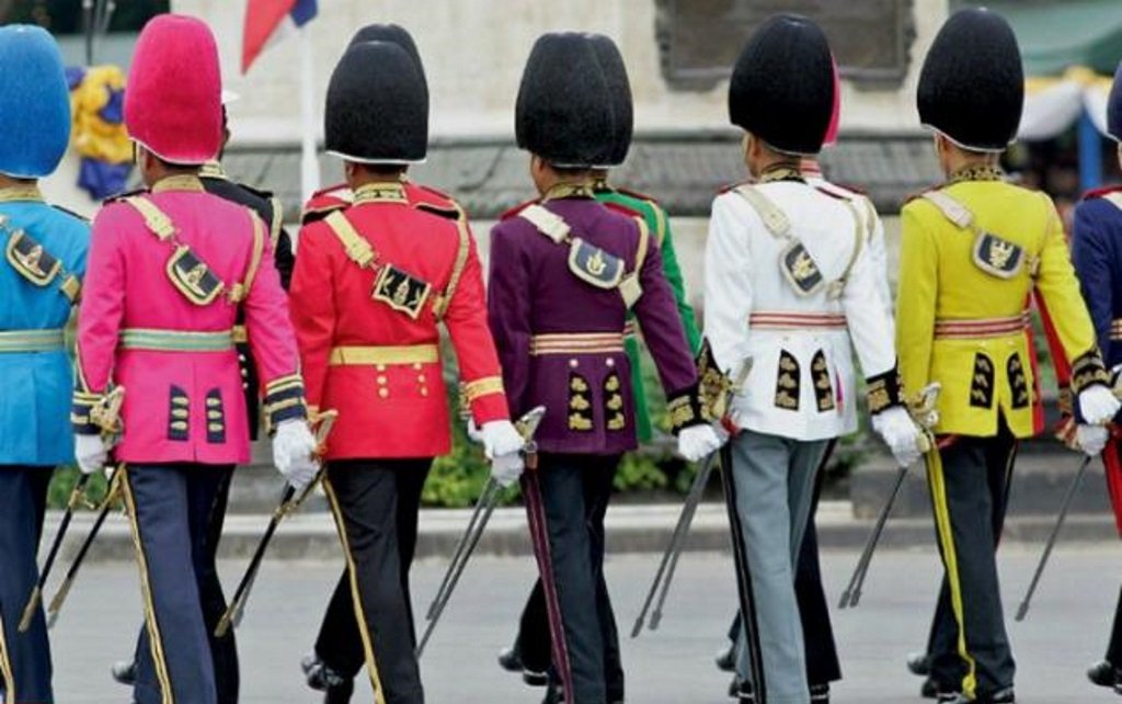 Military multi-colour uniforms 