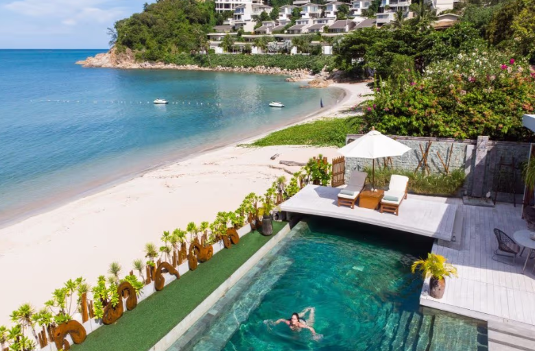 beachfront villa for sale in Koh Samui