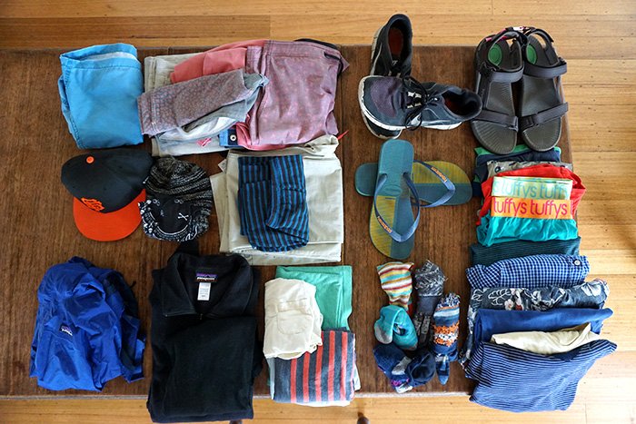 Essential clothing -Male - for traveling in Thailand